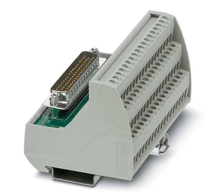 Phoenix Contact VIP-3 Series 50-Contact Male Interface Module, D-Sub Connector, DIN Rail, 2A