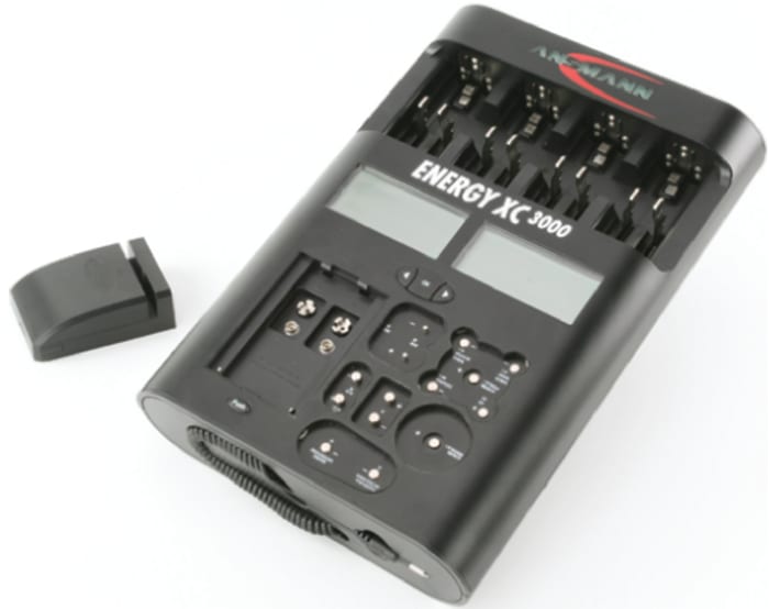 Ansmann Energy XC3000 Battery Charger For Lithium-Ion, NiCd, NiMH 9V, AA, AAA, C, D