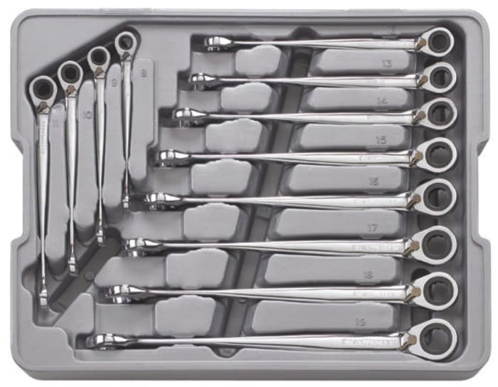 Jeu de clés mixtes 12 pièces en Acier chrome vanadium