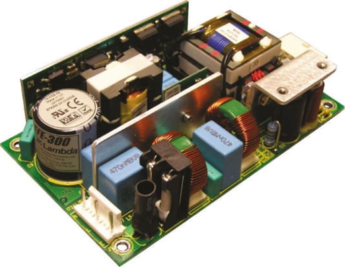 Fuente de alimentación conmutada integrada (SMPS) TDK-Lambda, 12V dc, 25A, 300W, 1 salida, Bastidor abierto