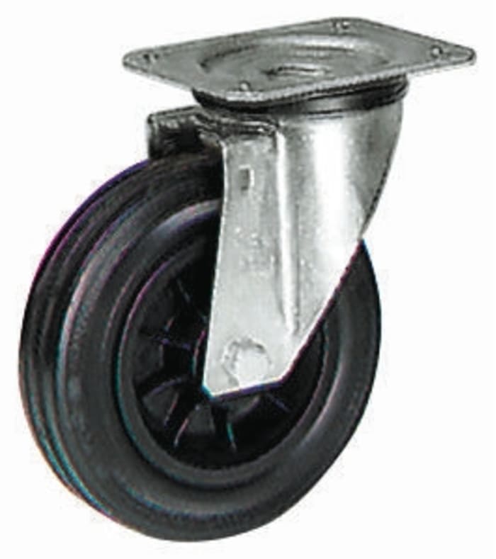 LAG Swivel Castor Wheel, 205kg Capacity, 200mm Wheel