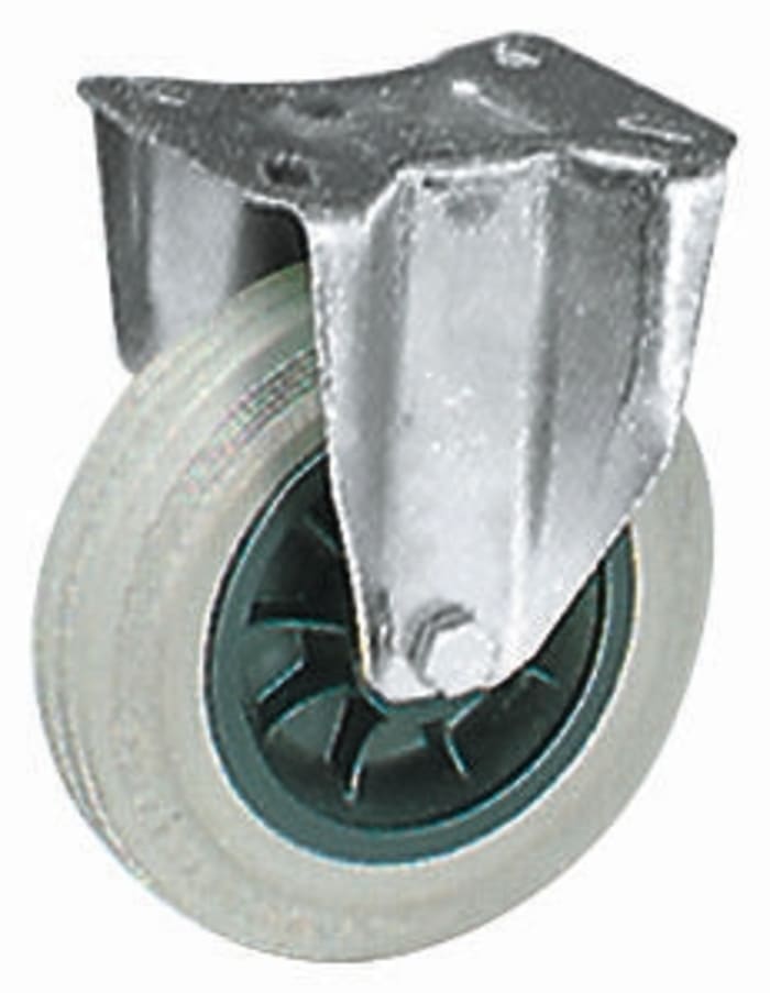 Roulette industrielle Fixe LAG, Acier zingué, Ø 100mm, 85kg