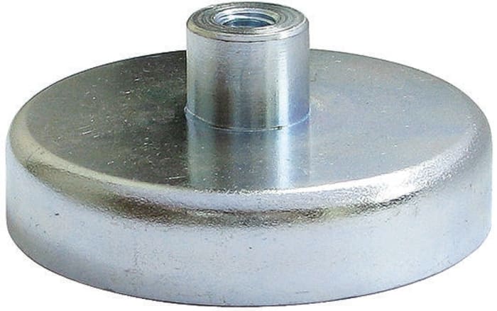 Eclipse Pot Magnet 20mm Threaded Hole M3 Ferrite, 3kg Pull