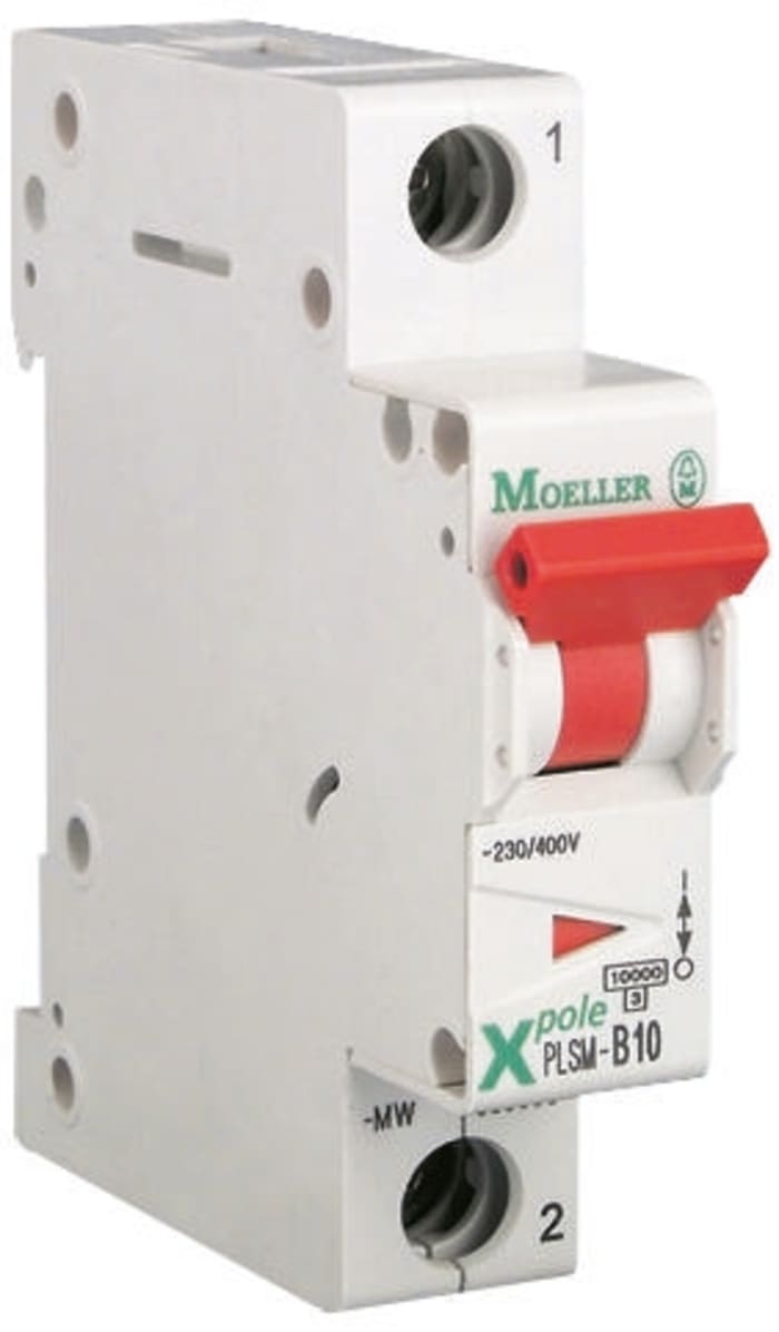 Eaton PLSM MCB Mini Circuit Breaker1P, 6A Curve B, 230V AC, 48V DC, 10 kA Breaking Capacity