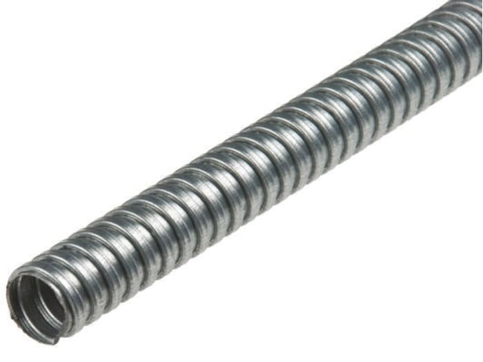 Conducto flexible RS PRO de acero Galvanizado , long. 10m, Ø 25mm, IP40