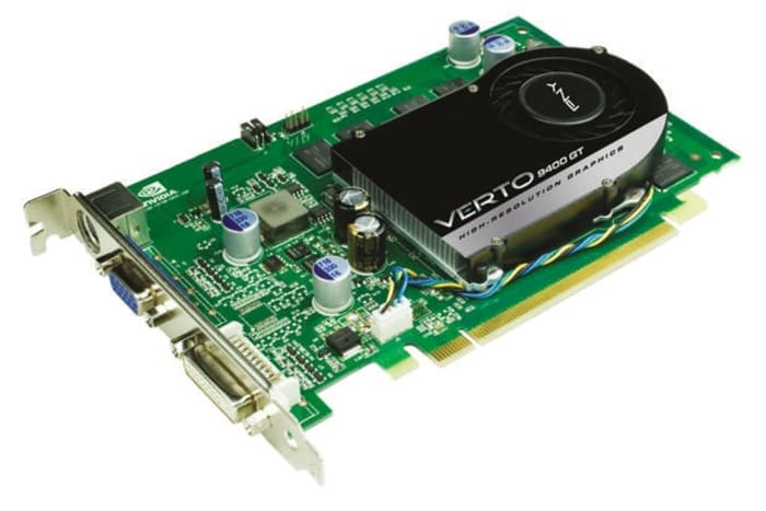 PNY PCIe x16 512MB Graphics Card GeForce 9 Series, DDR2 Memory, DVI, S-Video Output
