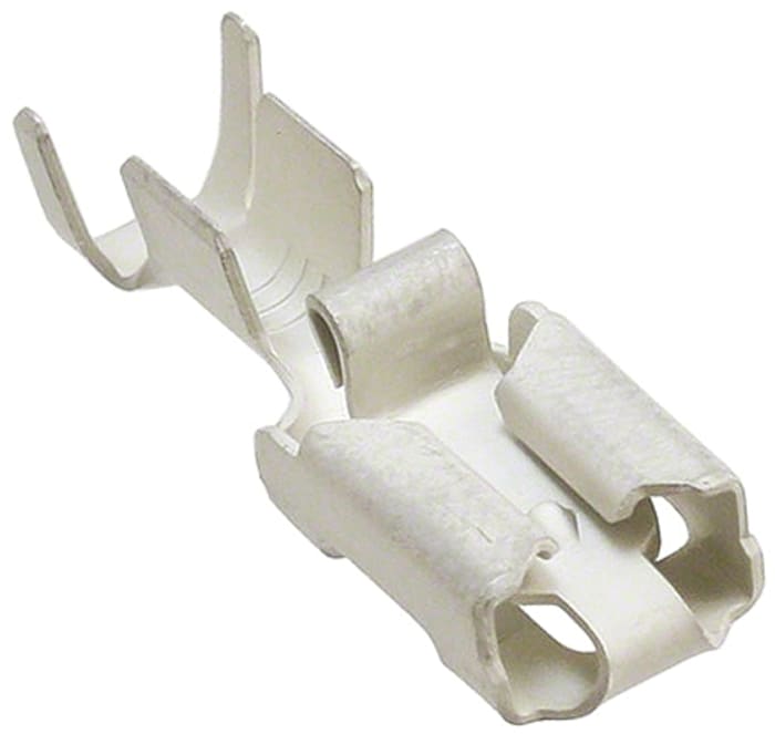 TE Connectivity Positive Lock .250 Mk I Uninsulated Female Spade Connector, Receptacle, 6.35 x 0.81mm Tab Size, 2.5mm²