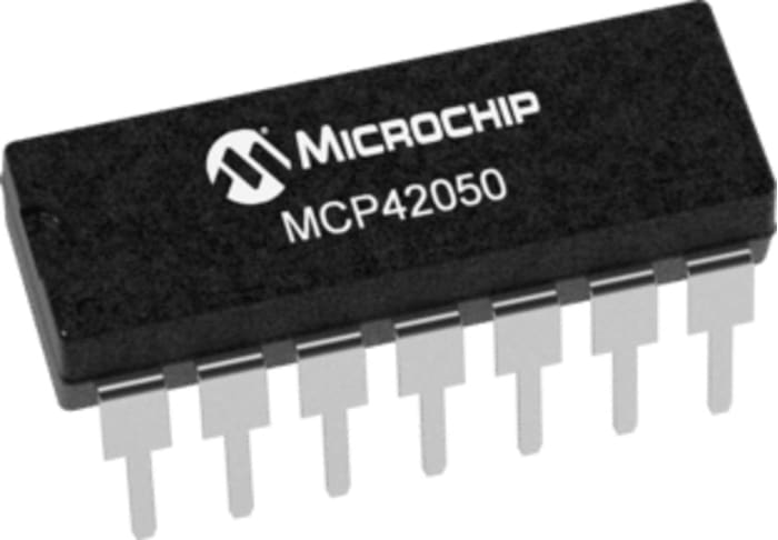 MCP42050-I/P, Digital Potentiometer 50kΩ 256-Position Linear 2-Channel Serial-SPI 14 Pin, PDIP