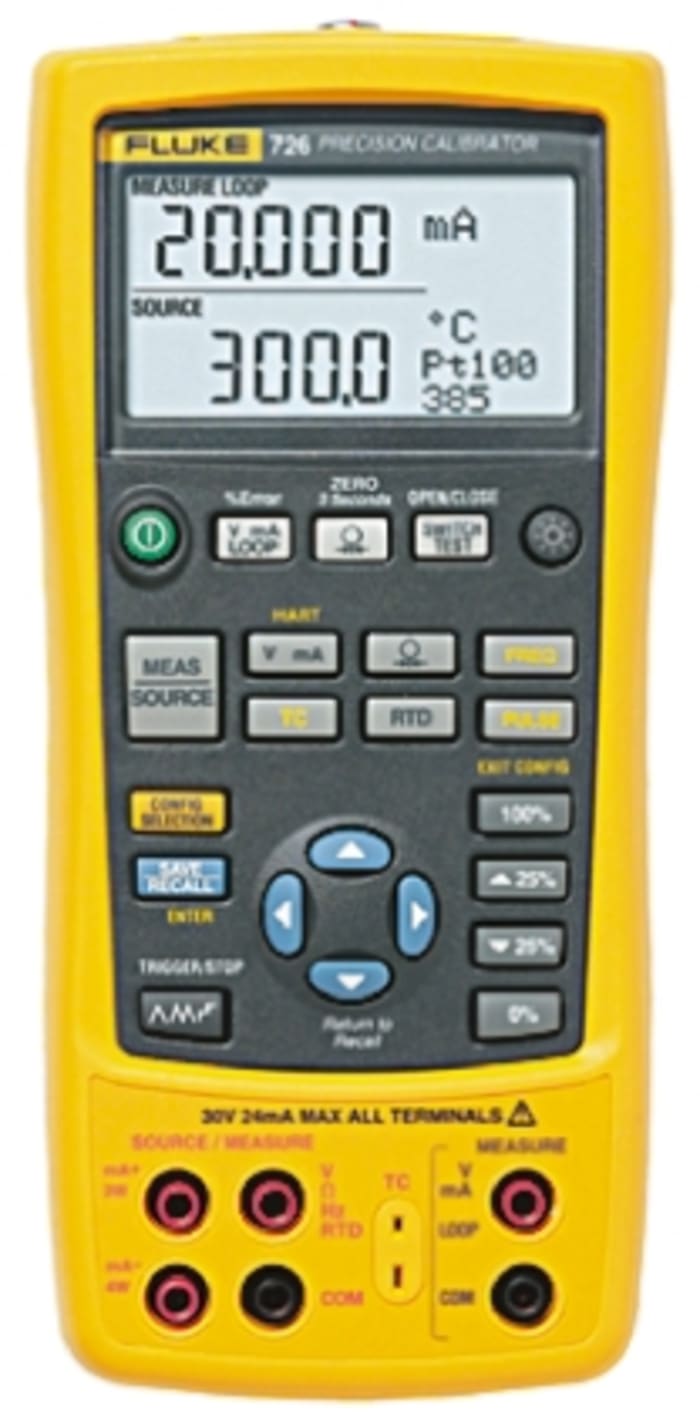 Fluke 726 Multi Function Calibrator, 55mA, 30V dc, - UKAS Calibration