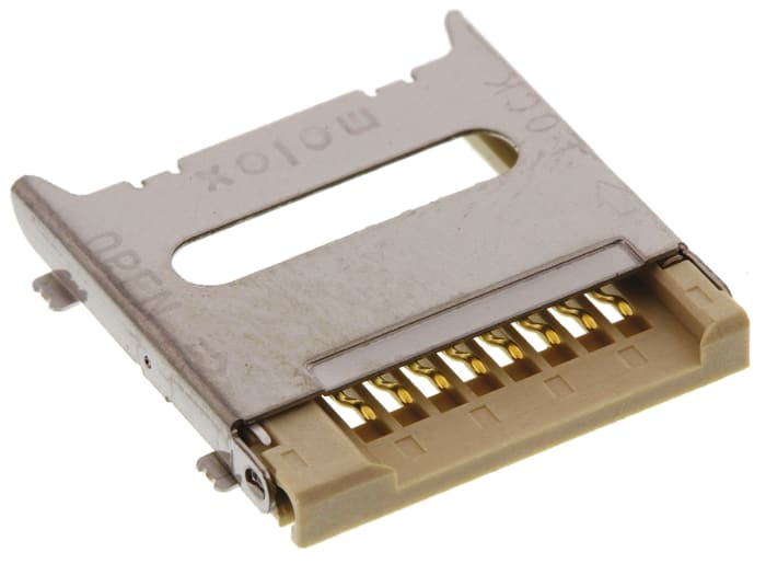 Molex, 500901 8 Way Right Angle Micro SD Memory Card Connector With Solder Termination