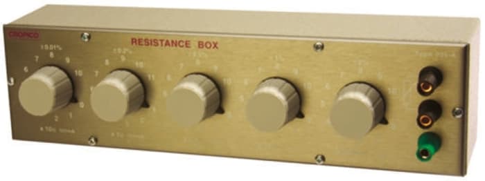 Boîte à décades de résistance Cropico, résolution 0.01Ω, 0.33W
