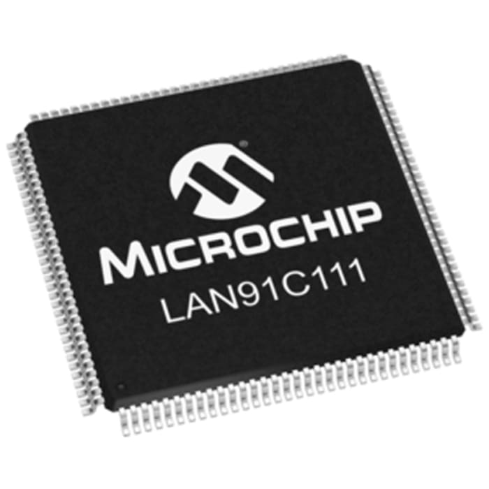 Microchip LAN91C111-NU, Ethernet Controller, 10Mbps MII, EISA, ISA, 3.3 V, 128-Pin TQFP