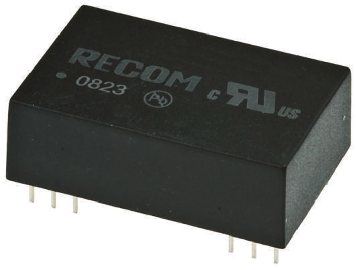 Recom REC3 DC-DC Converter, ±12V dc/ ±125mA Output, 10.2 → 13.8 V dc Input, 3W, Through Hole, +80°C Max Temp