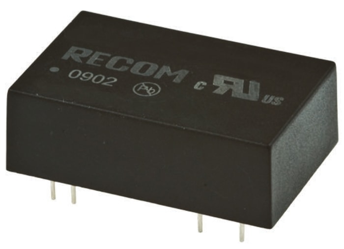 Recom REC5 DC-DC Converter, 12V dc/ 420mA Output, 9 → 36 V dc Input, 5W, Through Hole, +75°C Max Temp -40°C Min
