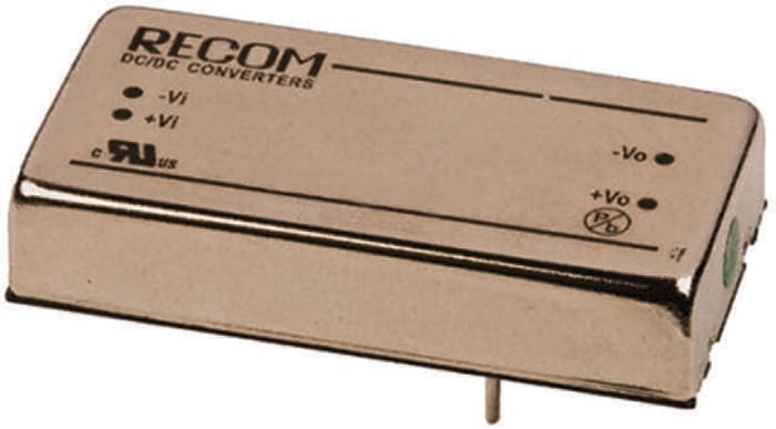 Recom RP15 F DC-DC Converter, 12V dc/ 1.25A Output, 18 → 36 V dc Input, 15W, Through Hole, +85°C Max Temp -40°C