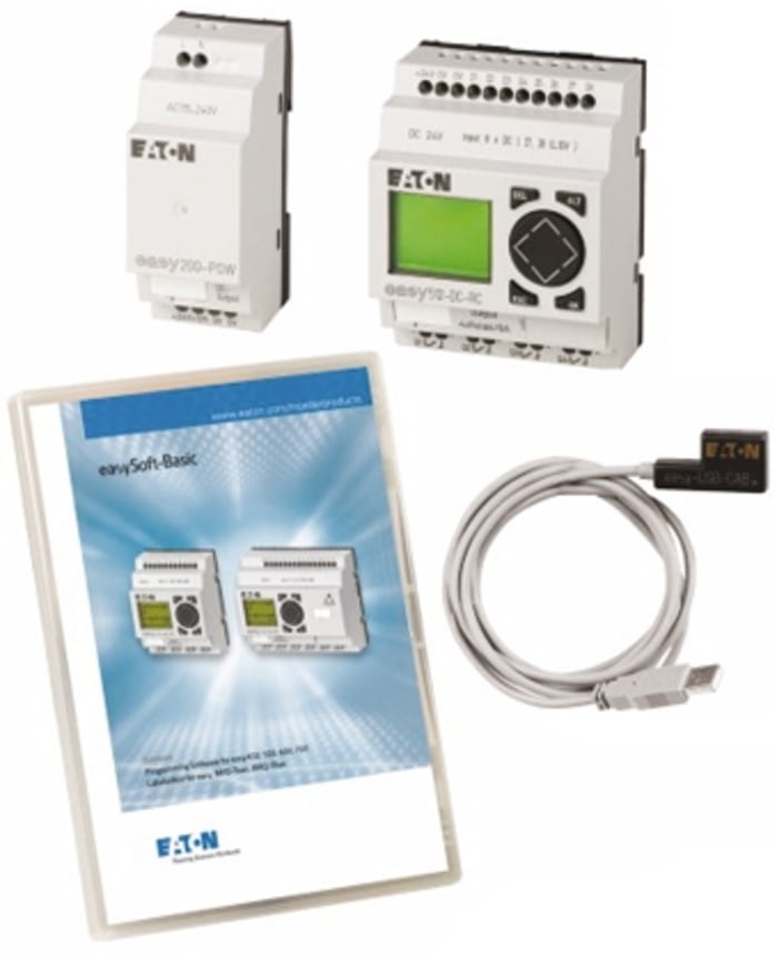 Eaton EASY Logic Module Starter Kit, 24 V dc Digital, 8 x Input, 4 x Output With Display