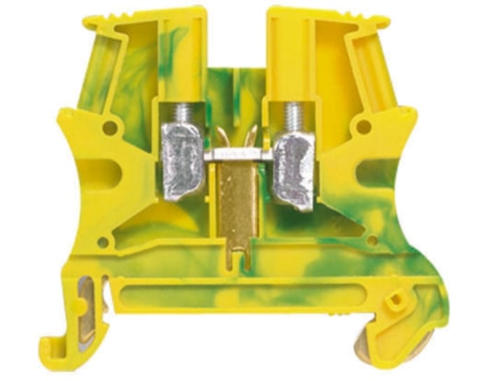 Legrand Distribution Block, 1 Way, 2.5mm², 18A, 800 V, Green, Yellow