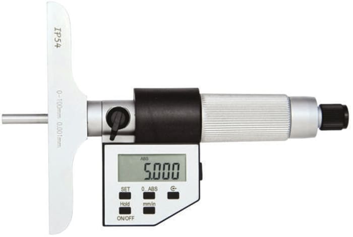 Digital electronic depth micrometer