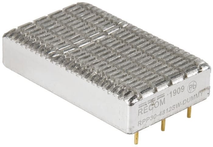 Recom Isolated DC-DC Converter, ±24V dc/ ±600mA Output, 36 → 75 V dc Input, 30W, Through Hole, +96°C Max Temp