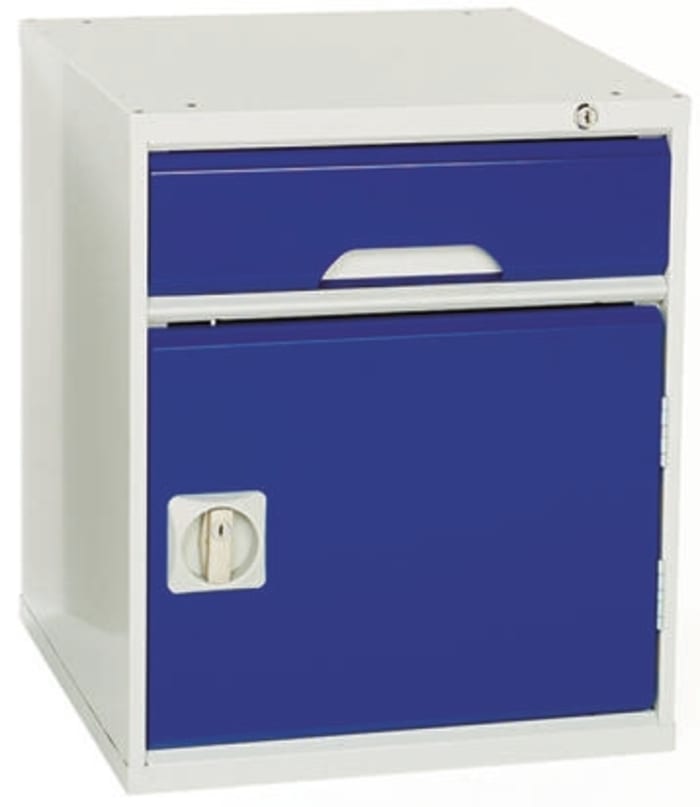 Bott Drawer Unit, 600mm x 500mm x 550mm, Blue, Grey