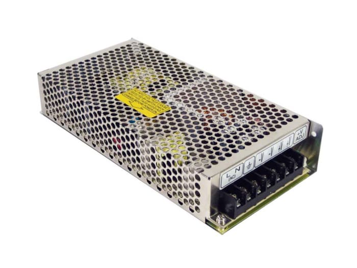 MEAN WELL Switching Power Supply, RS-150-15, 15V dc, 10A, 150W, 1 Output, 176 → 264 V ac, 248 → 373 V dc,