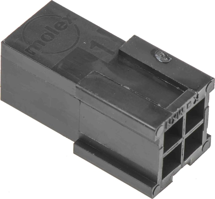 Carcasa de PCB TE Connectivity 1-480763-0, Serie MATE-N-LOK, paso: 6.35mm, 5 contactos, 1 fila filas, Recta, Macho
