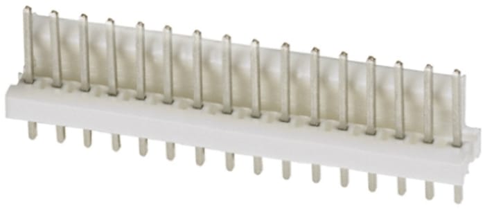 TE Connectivity MTA-100 Series Straight Through Hole Pin Header, 16 Contact(s), 2.54mm Pitch, 1 Row(s), Unshrouded