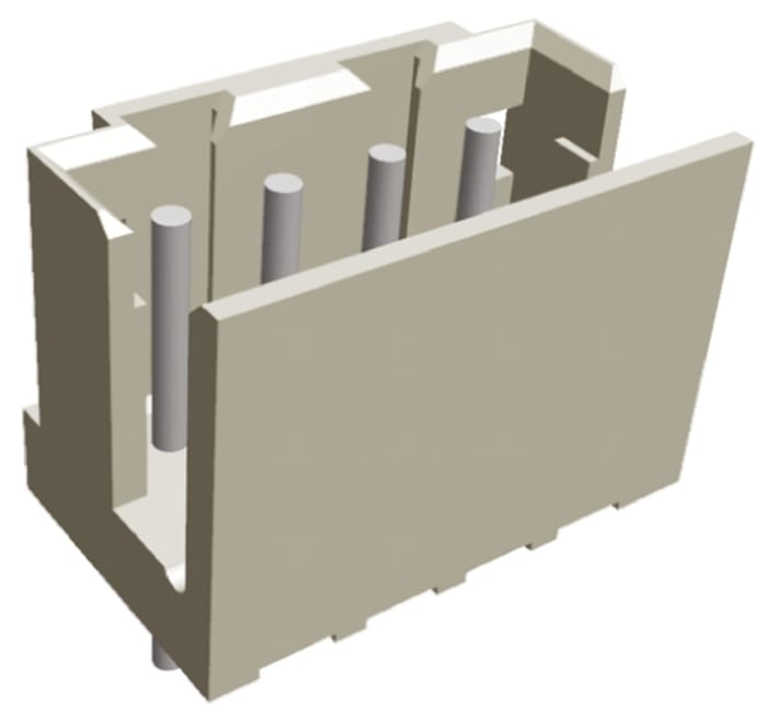 TE Connectivity AMP CT Series Straight Through Hole PCB Header, 4 Contact(s), 2 mm Pitch, 1 Row, Shrouded