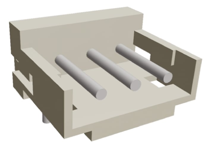 TE Connectivity AMP CT Series Right Angle Through Hole PCB Header, 3 Contact(s), 2 mm Pitch, 1 Row(s), Shrouded