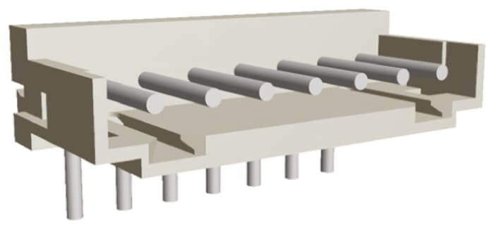 TE Connectivity AMP CT Series Right Angle Through Hole PCB Header, 7 Contact(s), 2.0mm Pitch, 1 Row(s), Shrouded