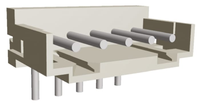 TE Connectivity AMP CT Series Right Angle Through Hole PCB Header, 5 Contact(s), 2.0mm Pitch, 1 Row(s), Shrouded