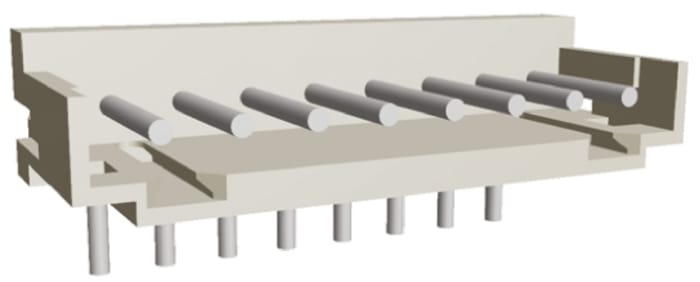 TE Connectivity AMP CT Series Right Angle Through Hole PCB Header, 8 Contact(s), 2 mm Pitch, 1 Row, Shrouded