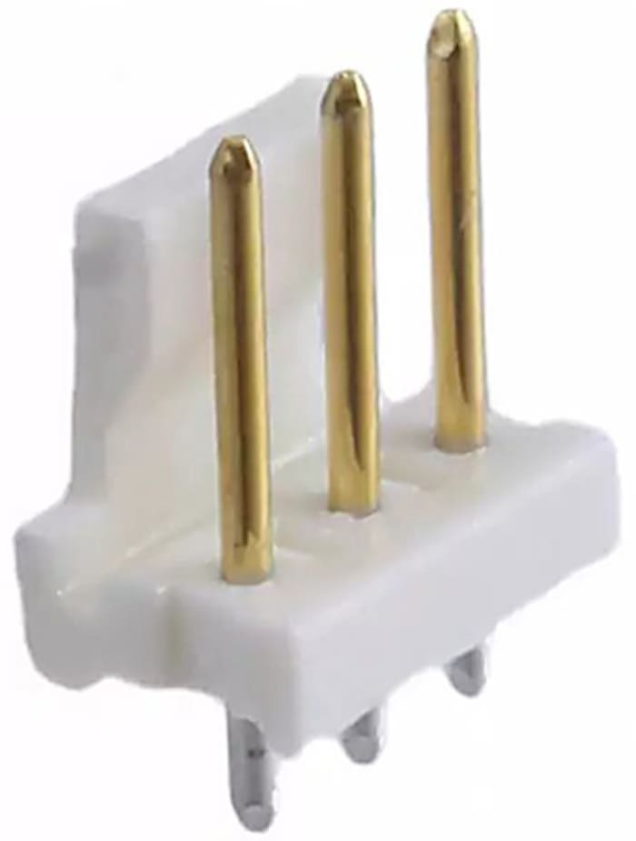 TE Connectivity MTA-156 Series Straight Through Hole Pin Header, 3 Contact(s), 3.96mm Pitch, 1 Row(s), Unshrouded