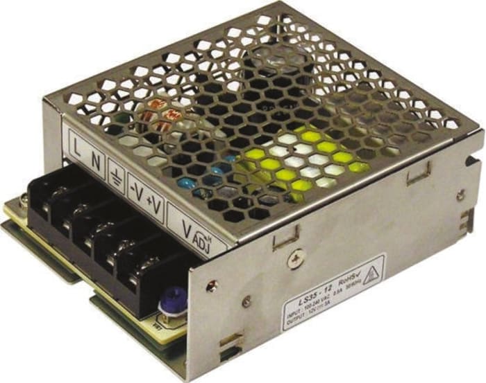 TDK-Lambda Switching Power Supply, LS35-12, 12V dc, 3A, 35W, 1 Output, 125 → 373 V dc, 88 → 264 V ac