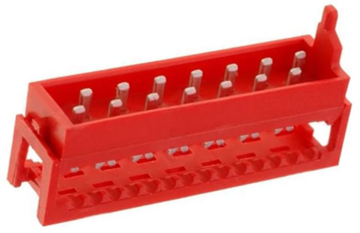 TE Connectivity 14-Way IDC Connector Male for Cable, 2 Row