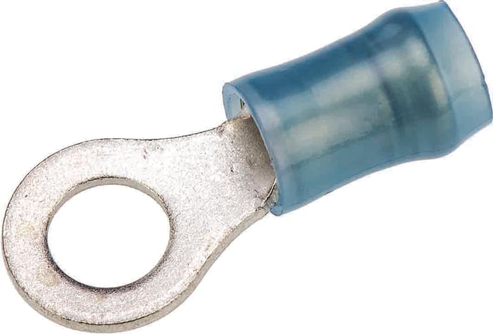 TE Connectivity Crimp Ring Terminal, 3.5mm Stud Size, Red