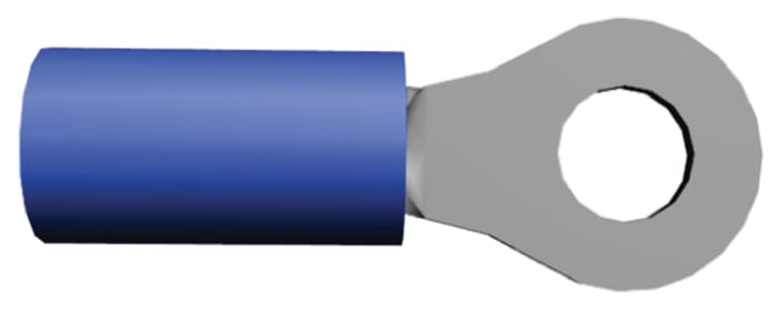 Cosses à œillet TE Connectivity, Isolée, Bleu, 2.6mm², M4