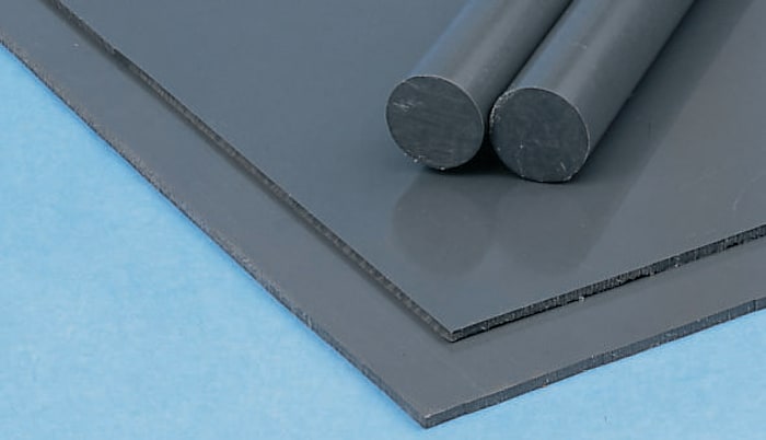 Gri PVC Plastik Levha, 1m x 1mm x 500mm