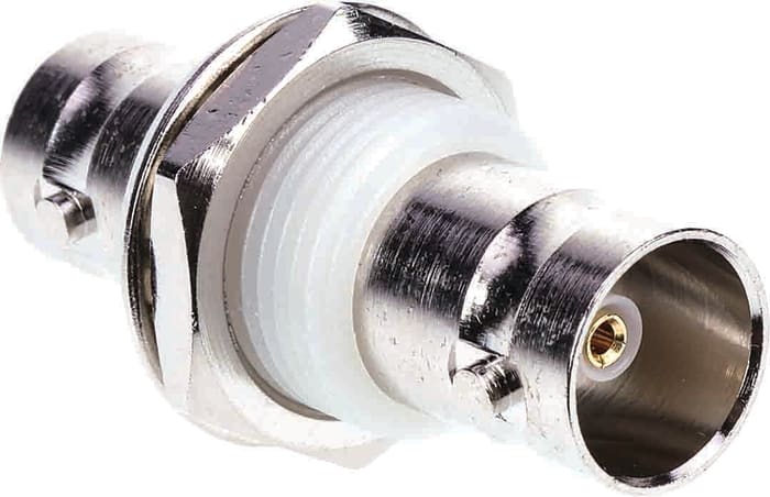 TE Connectivity Straight 50Ω RF Adapter BNC Socket to BNC Socket 4GHz