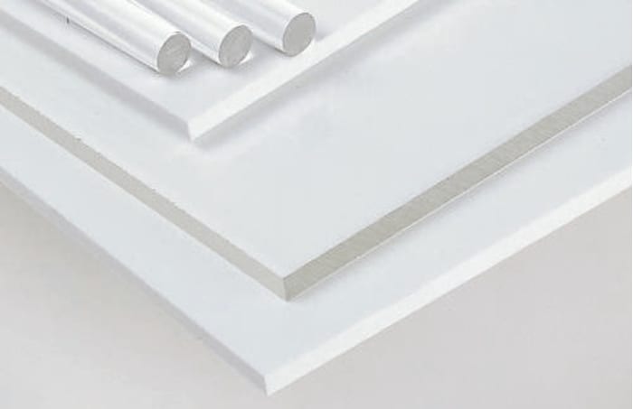 RS PRO Clear Acrylic Rod, 1m x 15mm Diameter