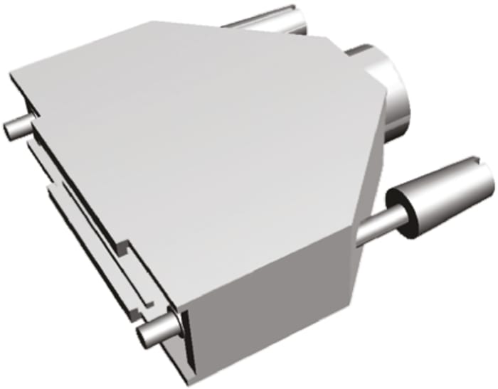 TE Connectivity ADK Series Zinc D Sub Backshell, 25 Way, Strain Relief