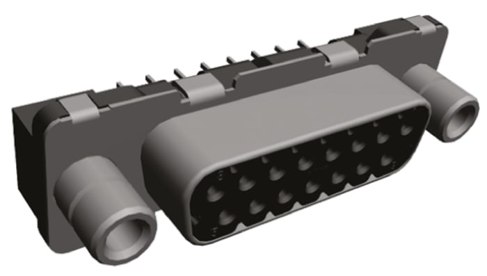 TE Connectivity Amplimite HDP-20 15 Way Through Hole D-sub Connector Socket, 2.74mm Pitch, with Boardlocks, M3 Female