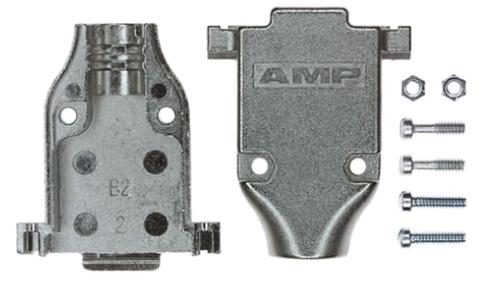 TE Connectivity AMPLIMITE Series Zinc D Sub Backshell, 15 Way