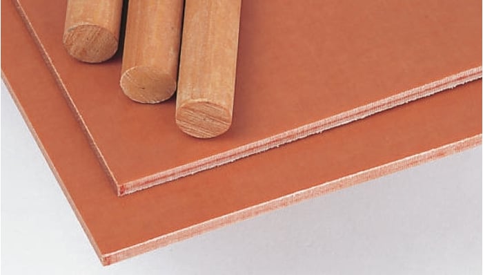 Plaque SRBF Tufnol Marron, 590mm x 285mm x 16mm