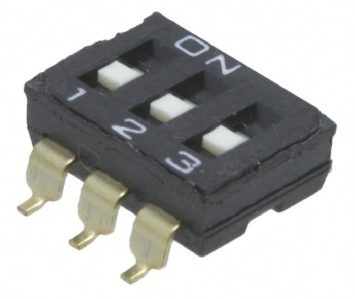 Omron 3 Way Surface Mount DIP Switch 3PST