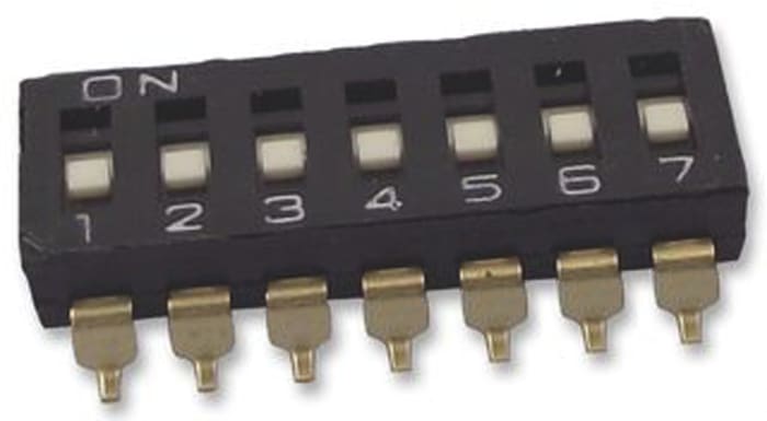 Omron 7 Way Surface Mount DIP Switch 7P
