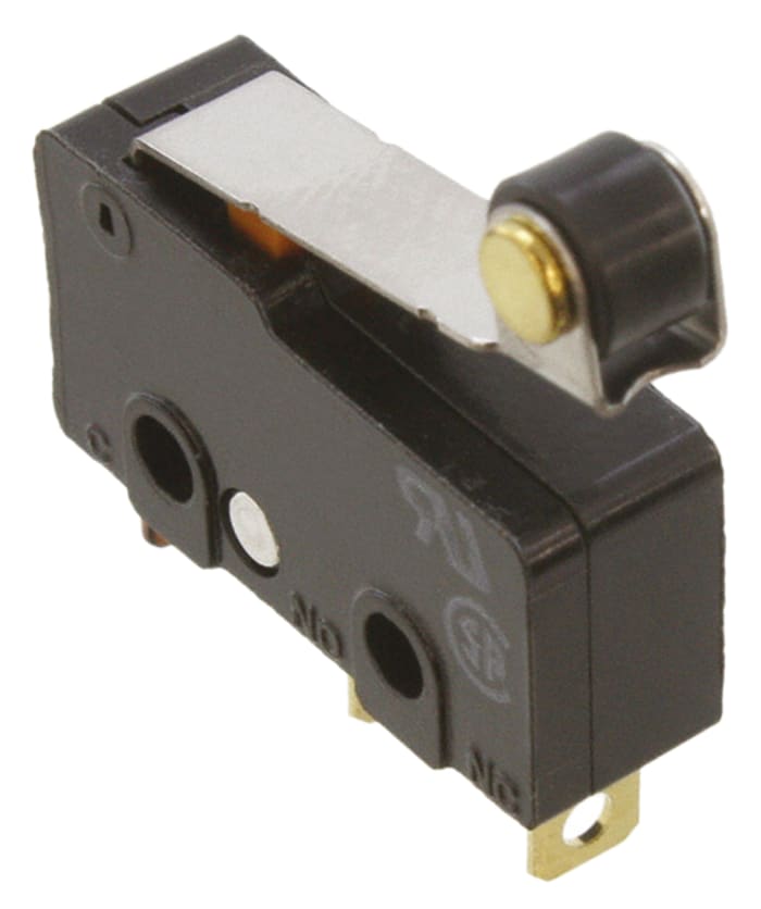 Omron Roller Lever Micro Switch, Solder Terminal, 100 mA @ 30 V dc, SPDT, IP40