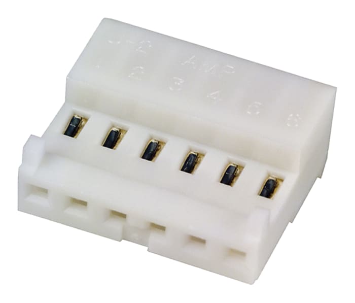 TE Connectivity 6-Way IDC Connector Socket for Cable Mount, 1-Row