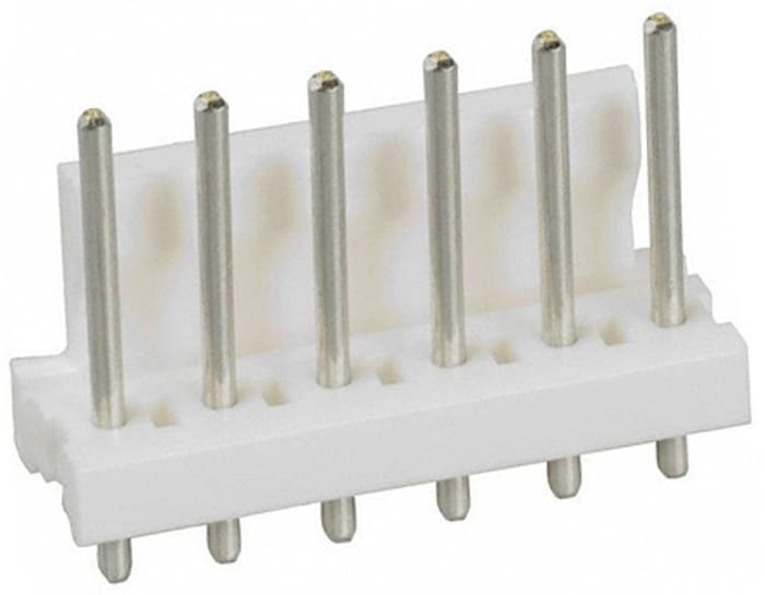 TE Connectivity MTA-156 Series Straight Through Hole Pin Header, 6 Contact(s), 3.96mm Pitch, 1 Row(s), Unshrouded