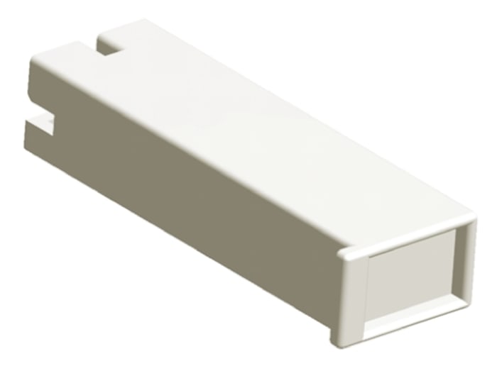 TE Connectivity, Positive Lock .187 Mk II 1 Way Nylon 66 Crimp Terminal Housing, 6.35mm Tab Size, Natural